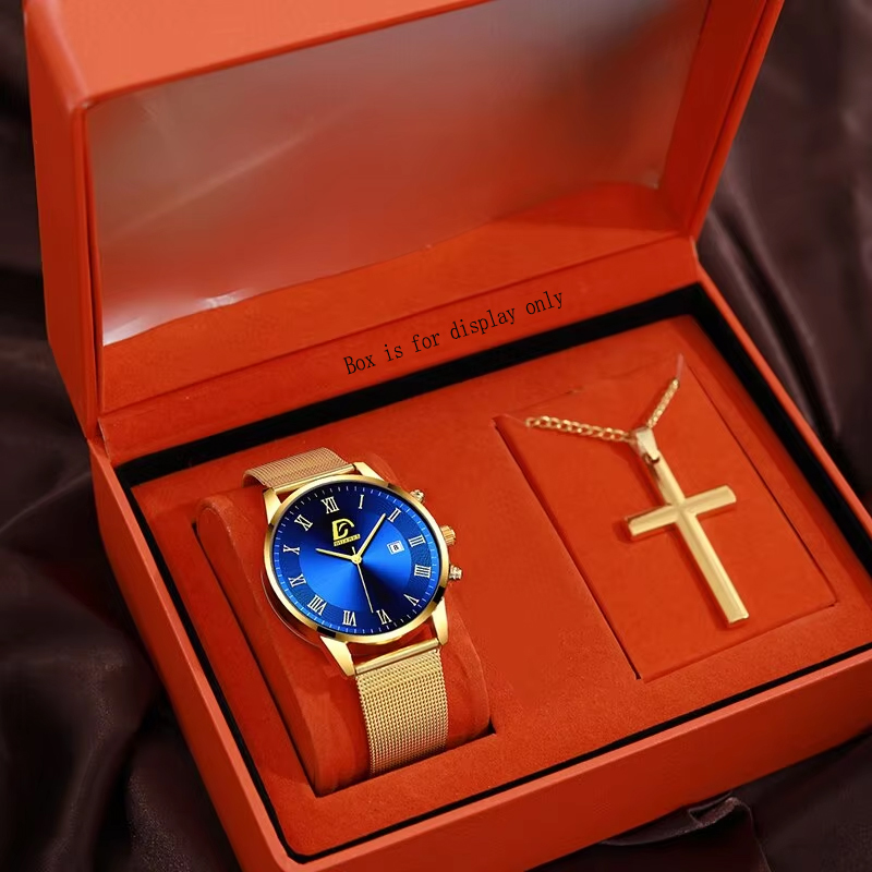 Luxury Watch Kit - 2 STUKS Set Mode Heren Kalender