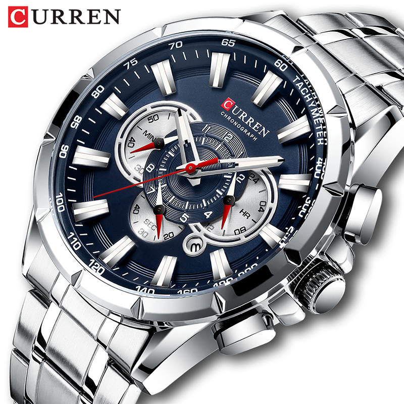 Luxury Watch Investment - Curren Horloge Mannen Waterdichte Chronograaf Militaire