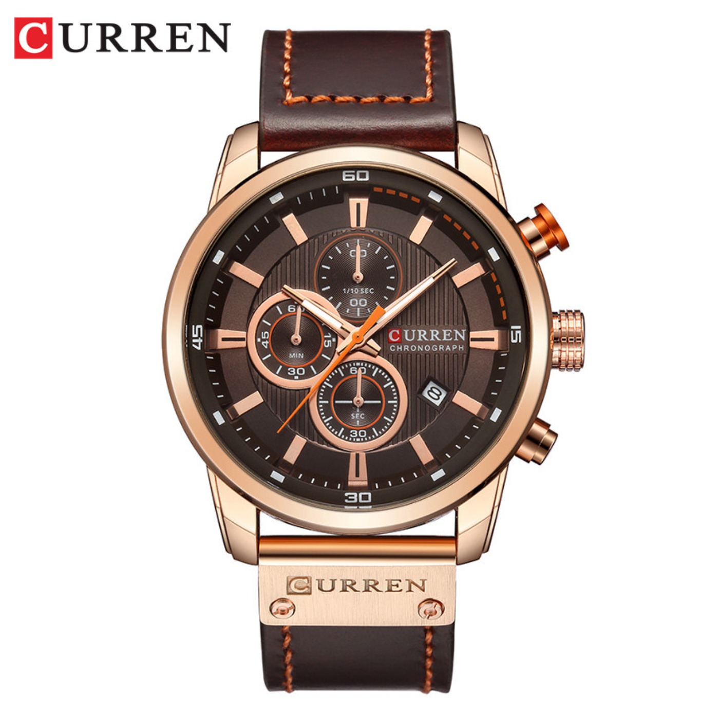 Luxury Watch Brands - CURREN Mode Datum Quartz Mannen Horloges