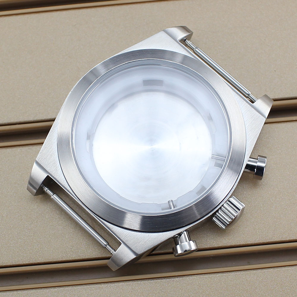 Luxury Watch Kit - 46 mm 316L roestvrijstalen horlogekast geborsteld