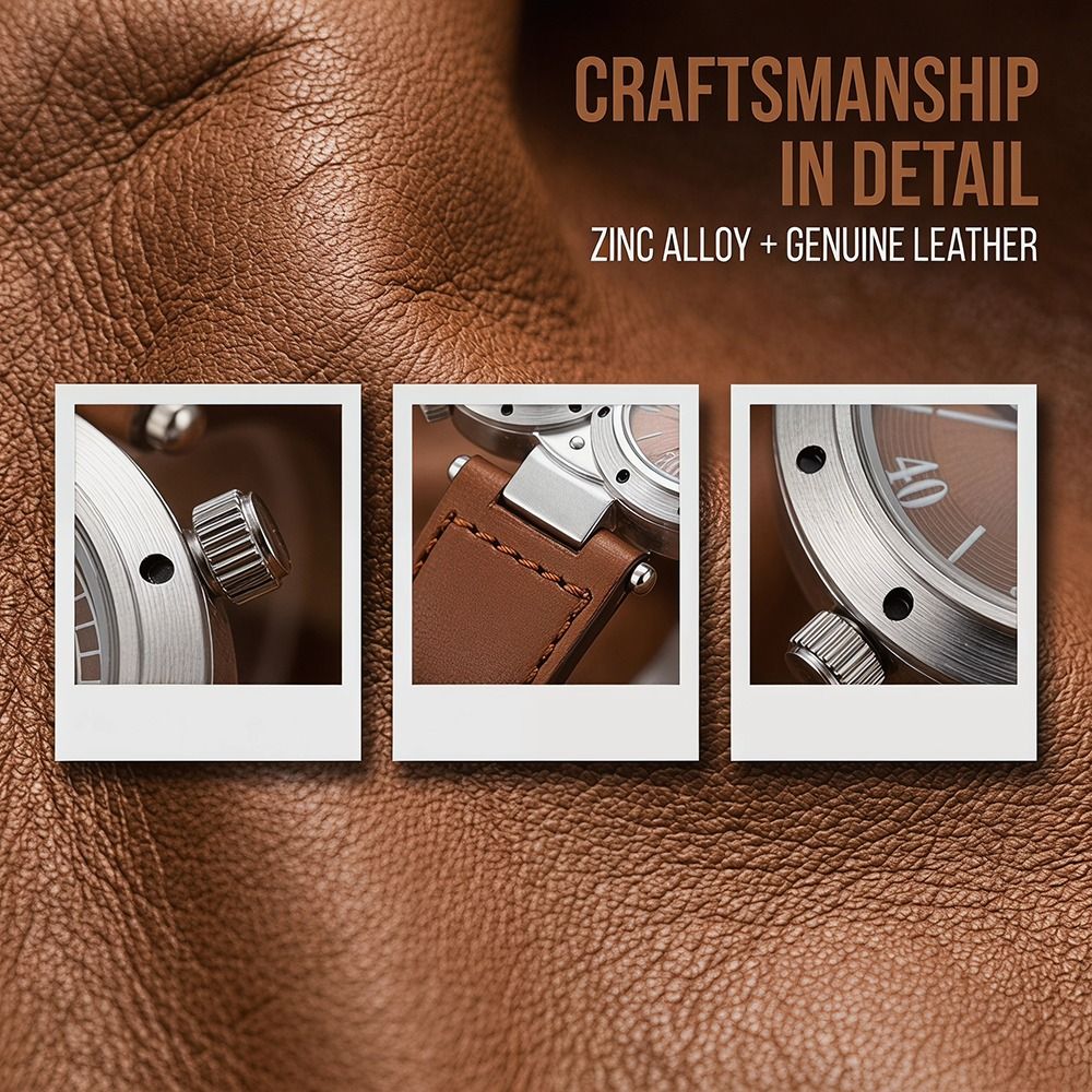 Compass Watch Luxury - Luxe PU lederen band Horloges met