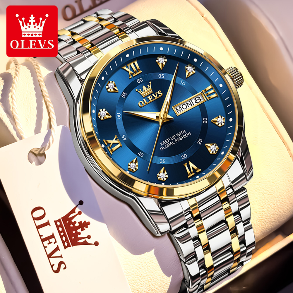 Luxury Watch Investment - OLEVS merk mode herenhorloges roestvrij staal
