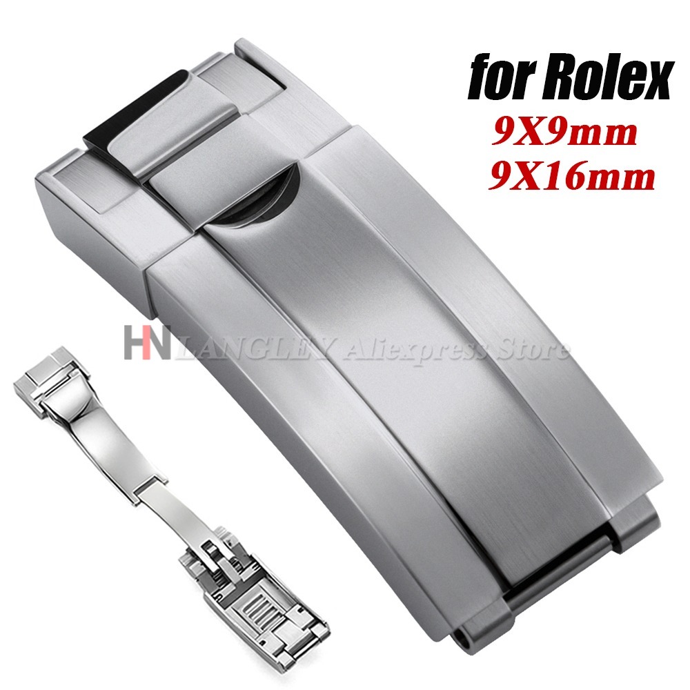 Luxury Watch Online - 9x9mm 316L roestvrij staal dubbele veiligheidshorlogegesp