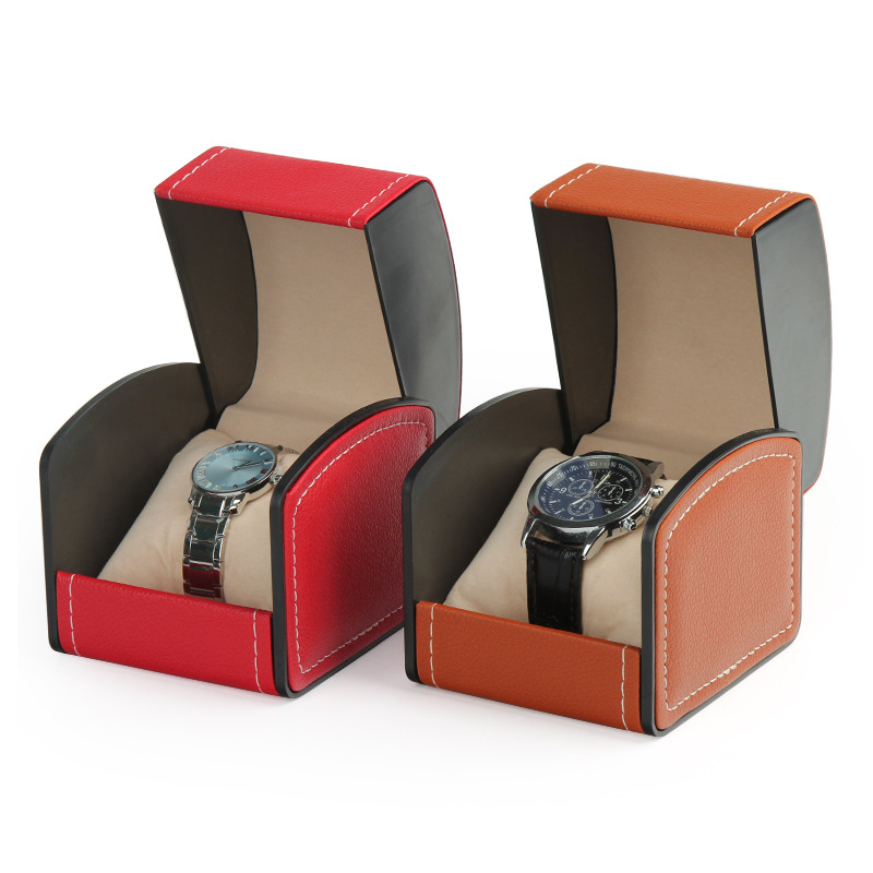 Luxury Watch Stand - PU-lederen horlogedoos-displaykast – opbergorganizer met scharnierend