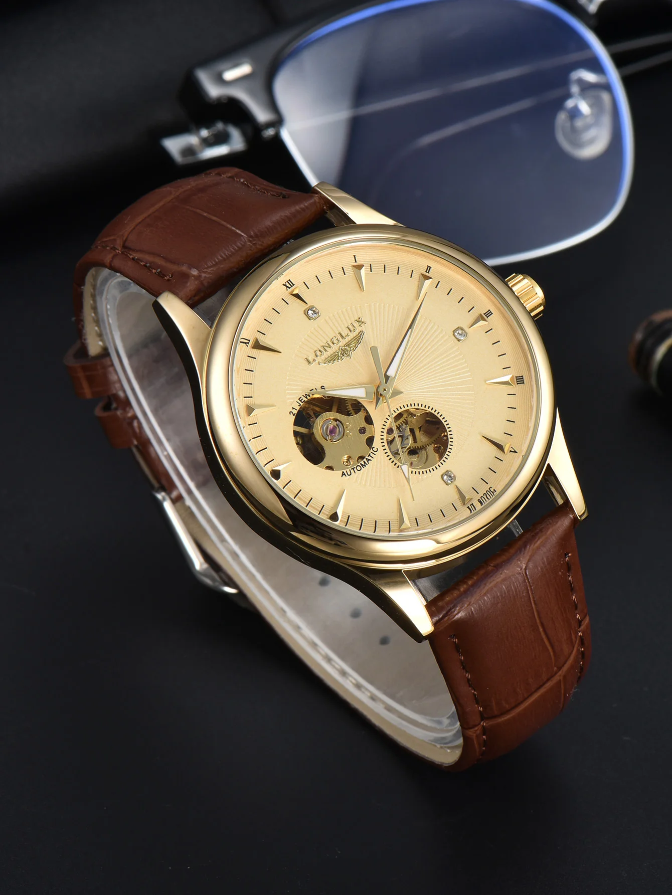 Open Heart Watch - LONGLUX Automatisch Horloge Elegante Stijl Groothandel