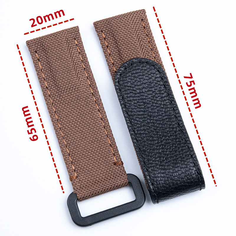 20mm 21mm Klittenband Canvas H - Luxury Watch Online recensie en prijs