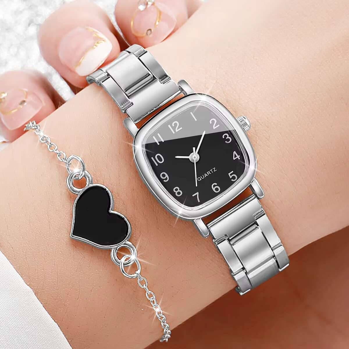 2 STUKS Mode Vrouwen Horloges  - Open Heart Watch recensie en prijs