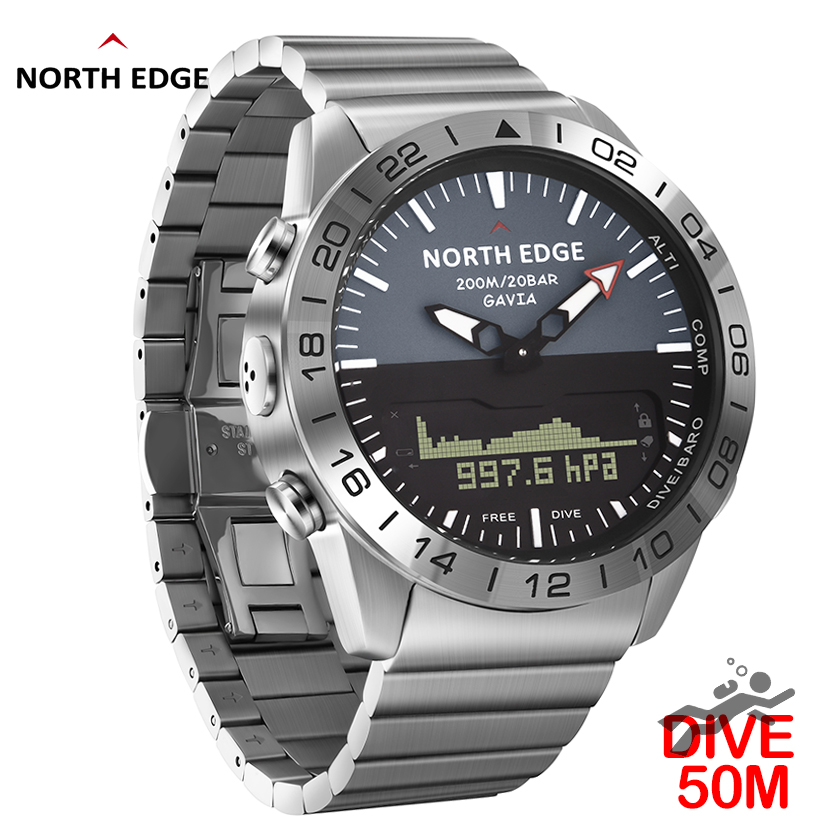 NORTH EDGE Heren duikhorloge M - Compass Watch Luxury recensie en prijs