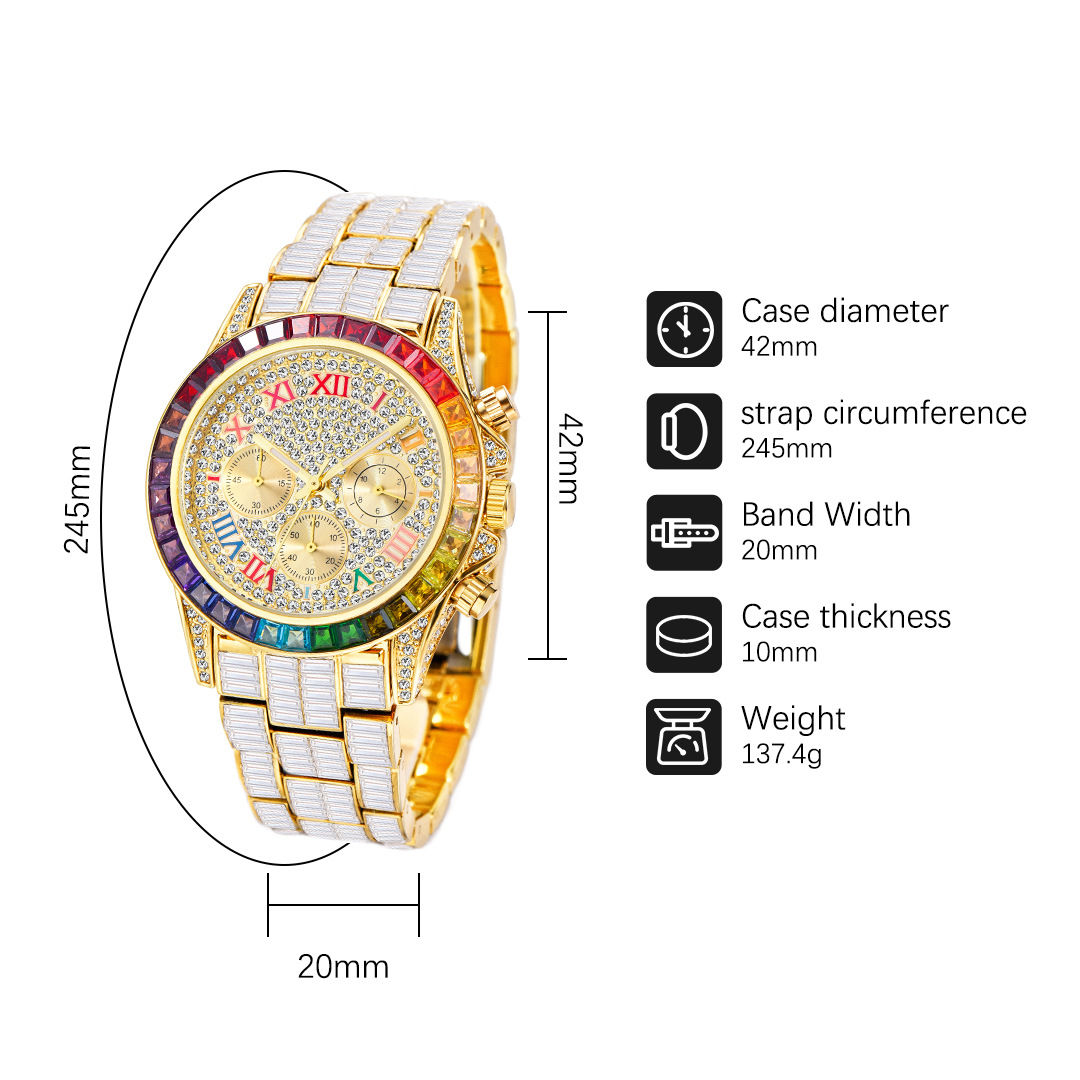 Missfox Luxe Iced Horloge Voor - Luxury Watch Investment recensie en prijs
