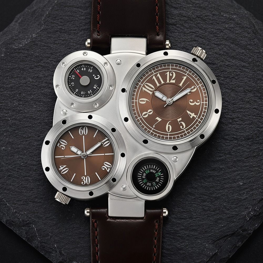 Luxe PU lederen band Horloges  - Compass Watch Luxury recensie en prijs