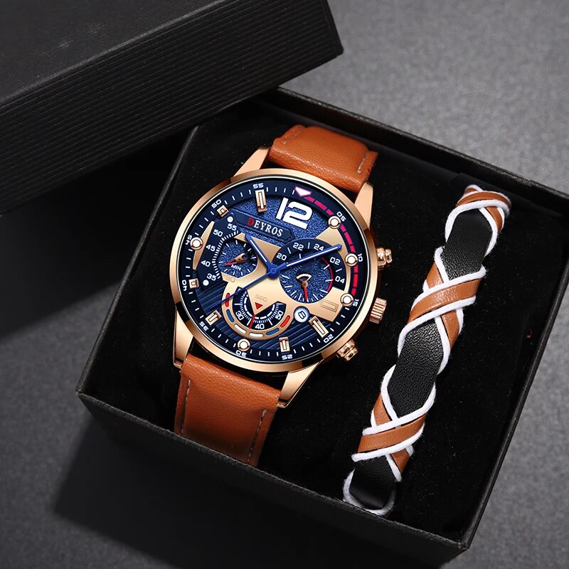 2 stuks set mode heren kalende - Luxury Watch Kit recensie en prijs