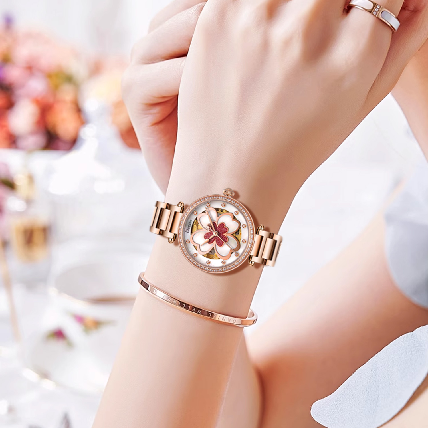 Deesio dames automatisch horlo - Luxury Watch Gift For Her recensie en prijs