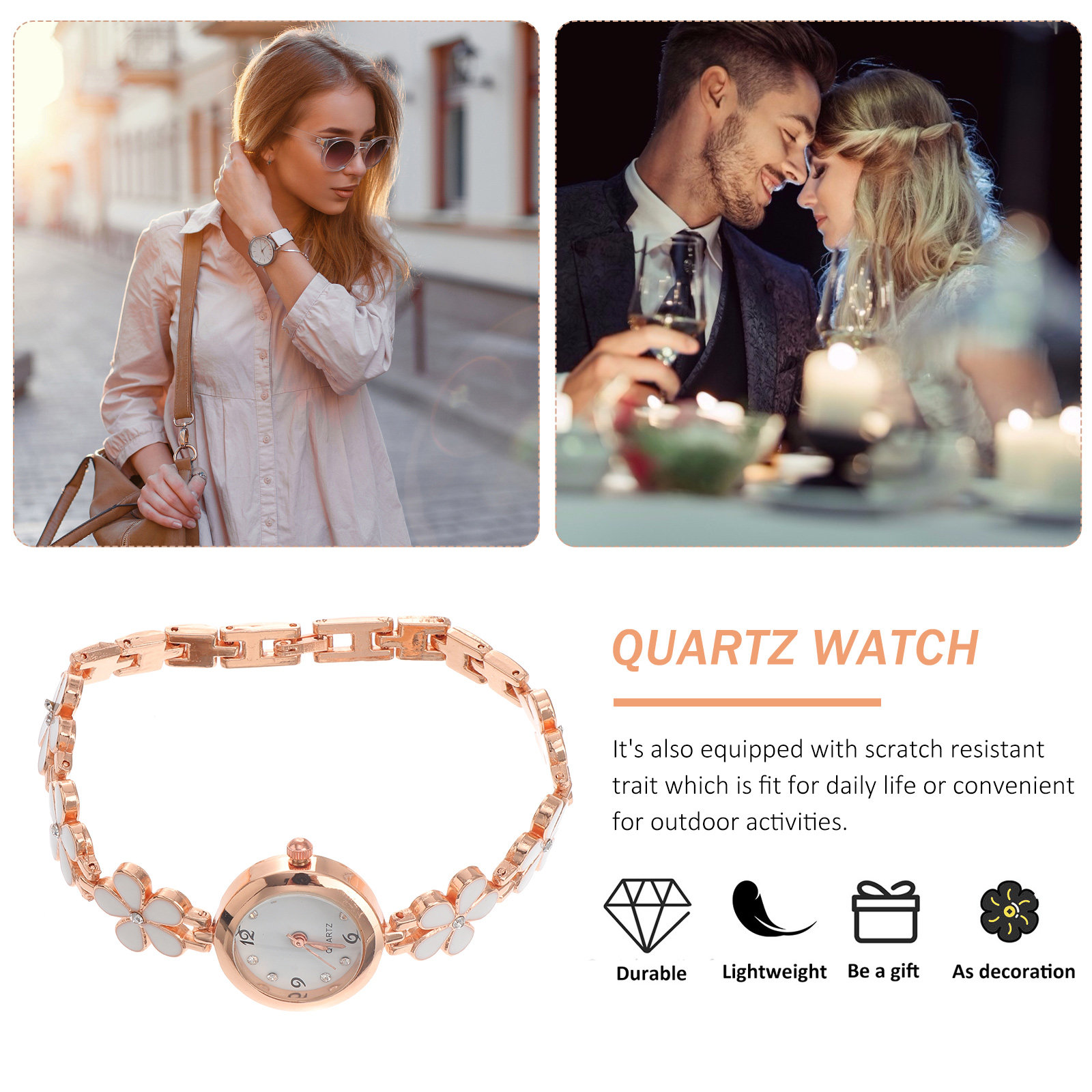 Elegant kristallen quartz armb - Luxury Watches recensie en prijs