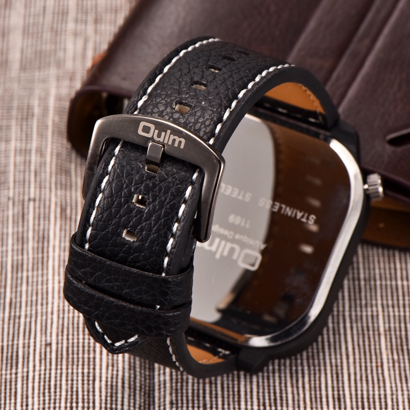 Oulm Classic Black Casual Horl - Compass Watch Luxury recensie en prijs