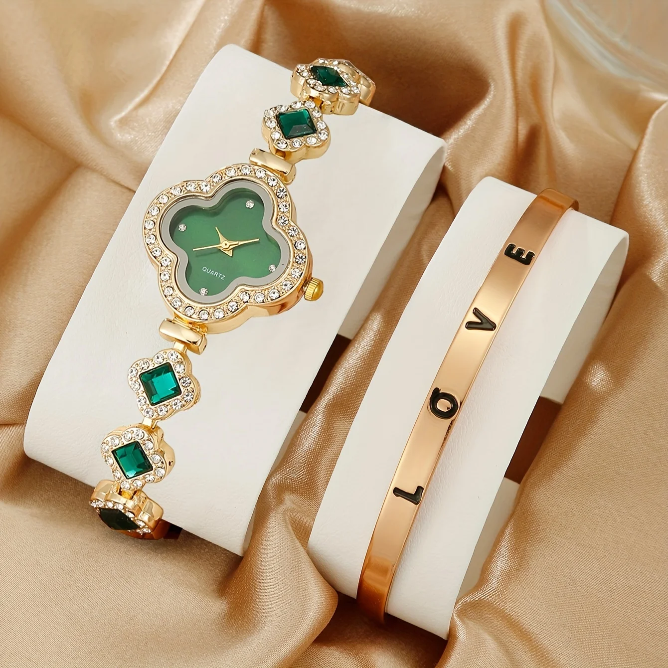 2 Stks/set Dameshorloge Luxe S - Luxury Watch Gift For Her recensie en prijs