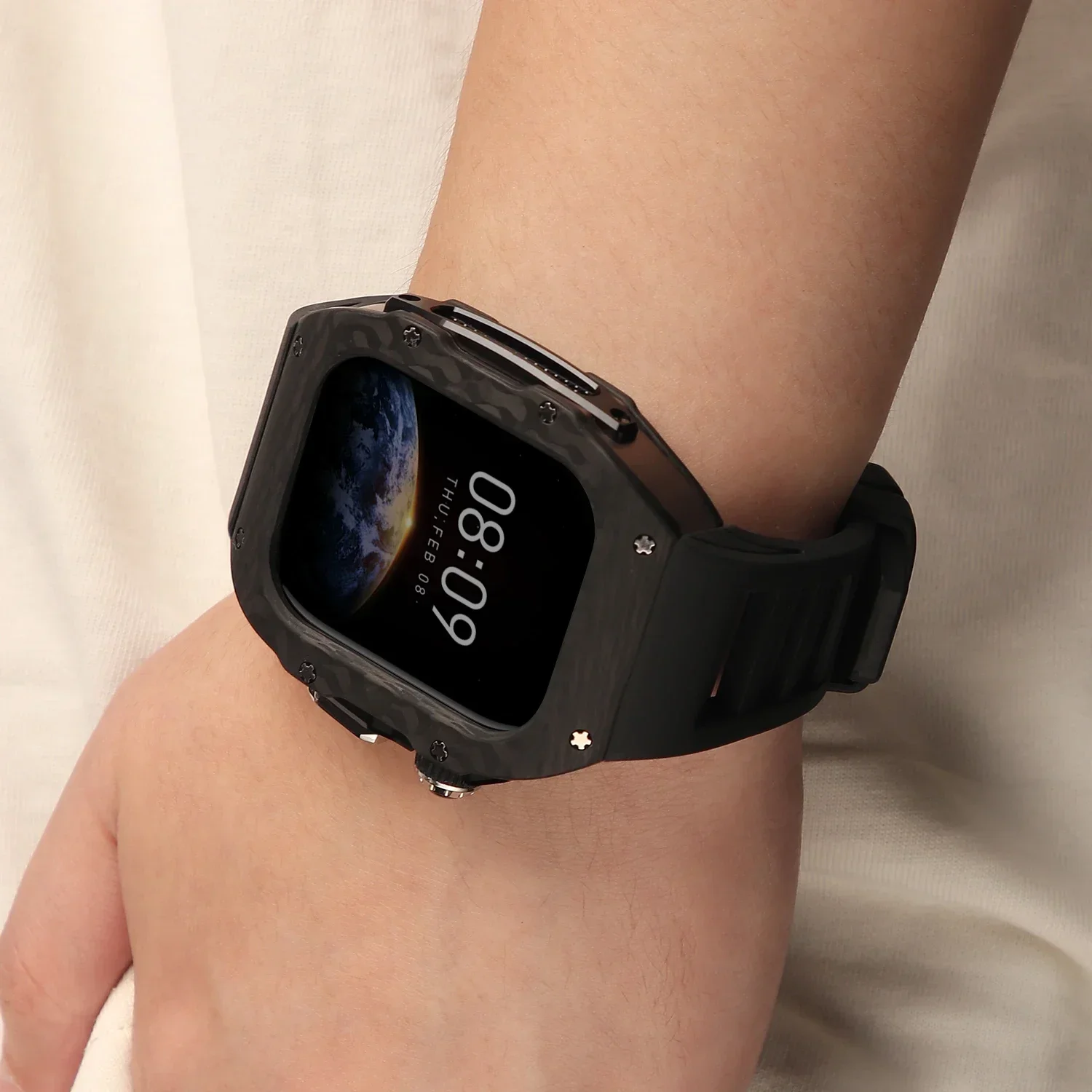 Carbon Fiber Case voor Apple W - Luxury Watch Kit recensie en prijs