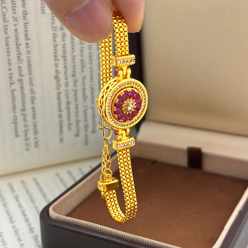 24k Gouden 9999 Licht Luxe Dia - Compass Watch Luxury recensie en prijs