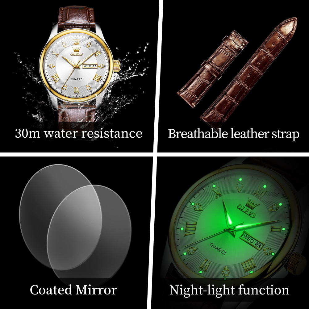 OLEVS paar horloge luxe merk w - Luxury Watch Gift For Her recensie en prijs