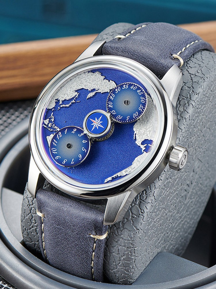 Casual herenwerk Blue Planet v - Compass Watch Luxury recensie en prijs