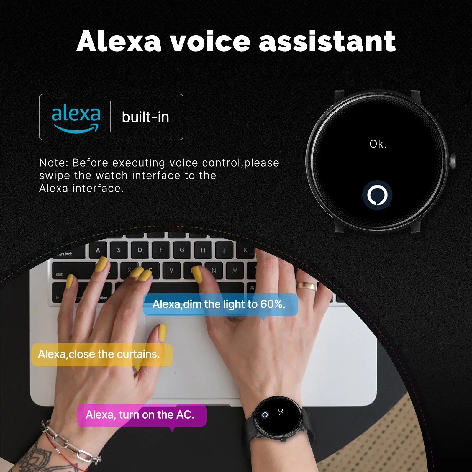 Moes Smart Watch Alexa Ingebou - Open Heart Watch recensie en prijs