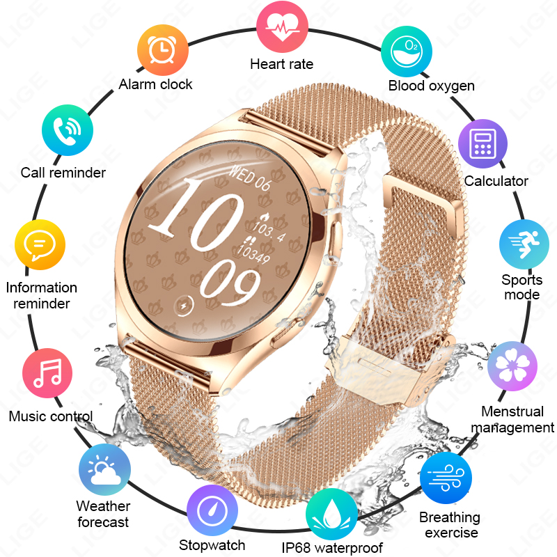 LUIK Luxe Smart Watch voor vro - Compass Watch Luxury recensie en prijs