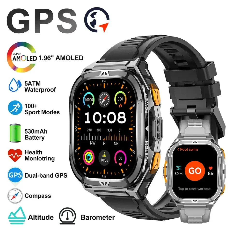 Luxe AMOLED Smartwatch Echte G - Compass Watch Luxury recensie en prijs