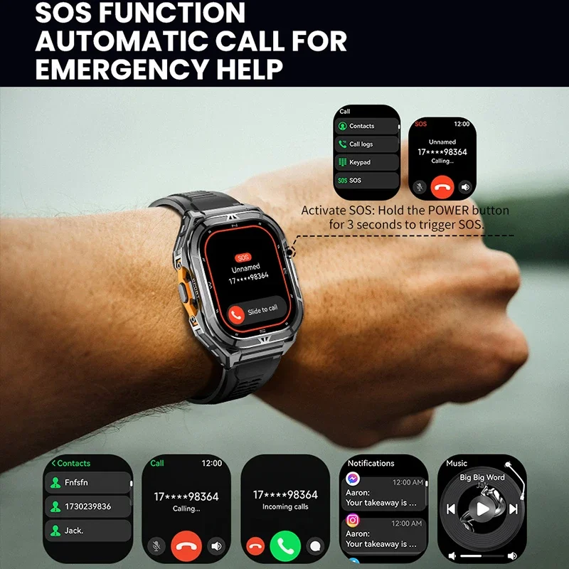 Luxe AMOLED Smartwatch Echte G - Compass Watch Luxury recensie en prijs