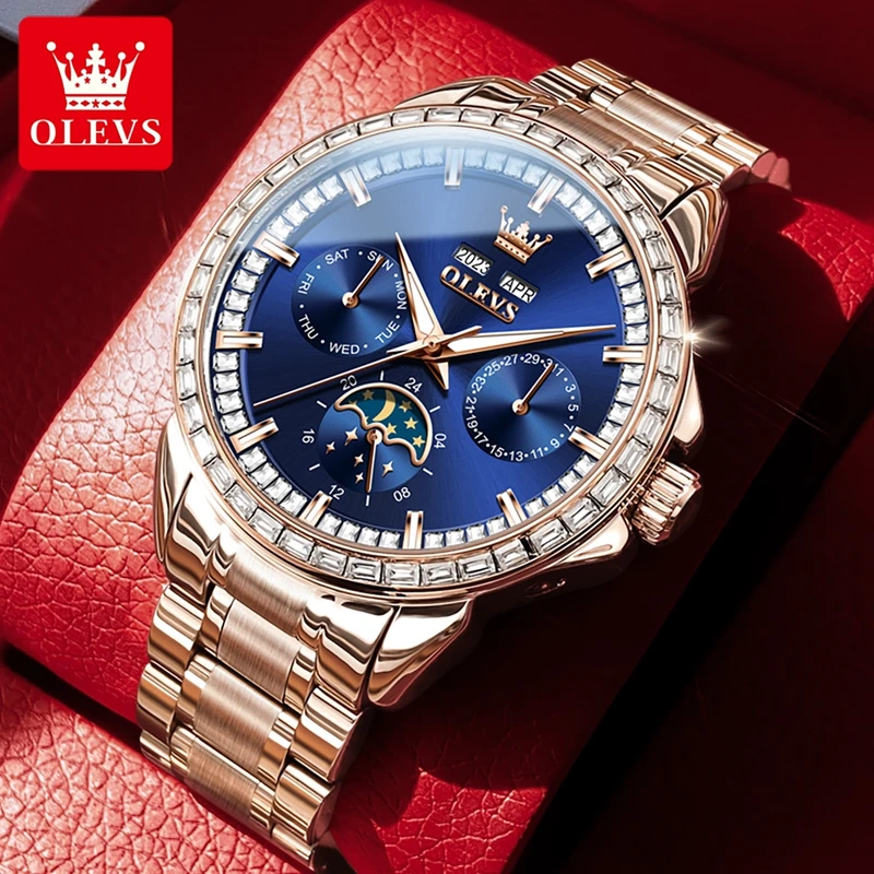 OLEVS 6695 NIEUWE herenhorloge - Compass Watch Luxury recensie en prijs