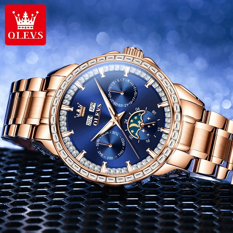 OLEVS 6695 NIEUWE herenhorloge - Compass Watch Luxury recensie en prijs