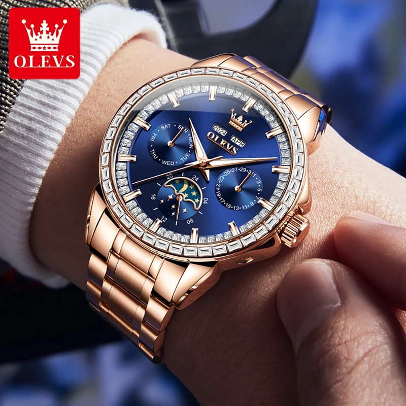 OLEVS 6695 NIEUWE herenhorloge - Compass Watch Luxury recensie en prijs