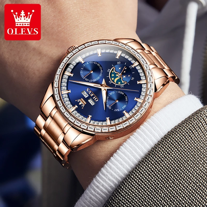 OLEVS 6695 NIEUWE herenhorloge - Compass Watch Luxury recensie en prijs