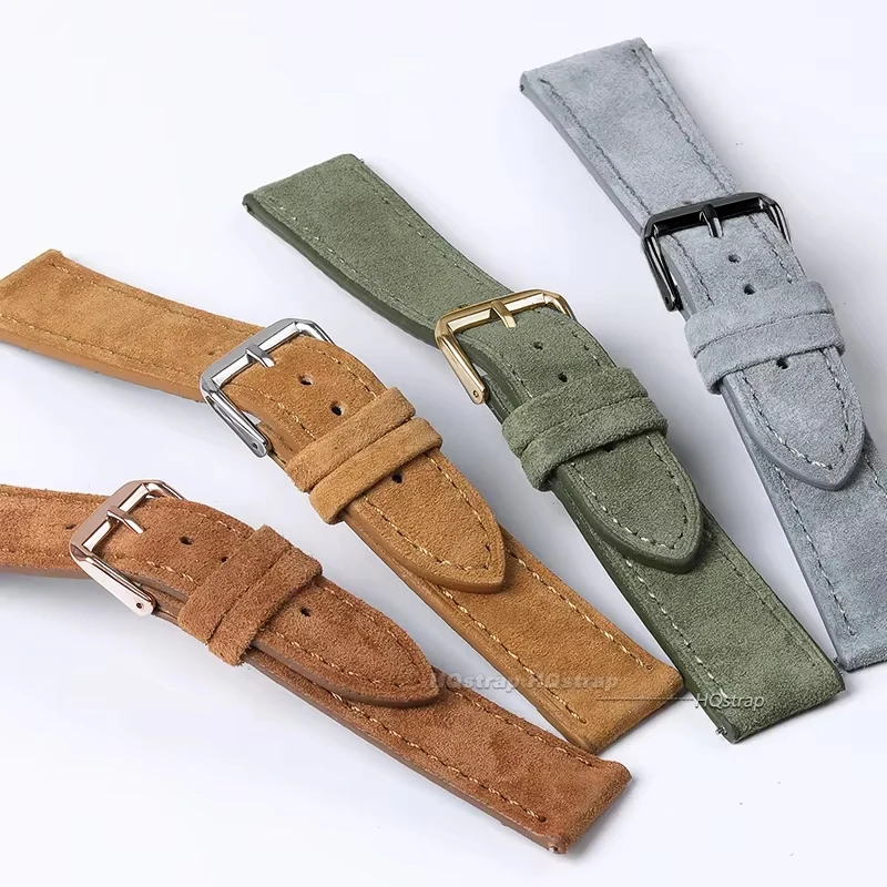Suède lederen horlogeband voor - Luxury Watch Online recensie en prijs