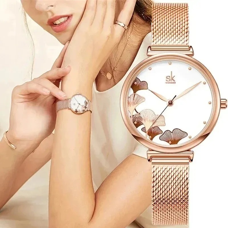 Luxe dameshorloge met ginkgo-m - Luxury Watch Gift For Her recensie en prijs