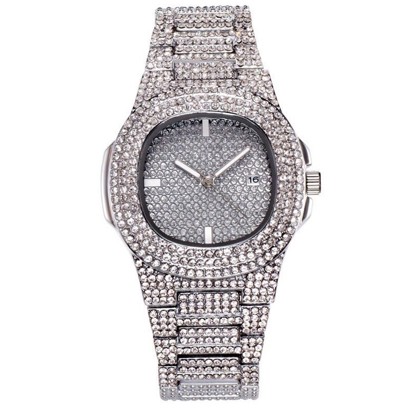 Nieuw modieus vol diamanten he - Luxury Watch Trading recensie en prijs