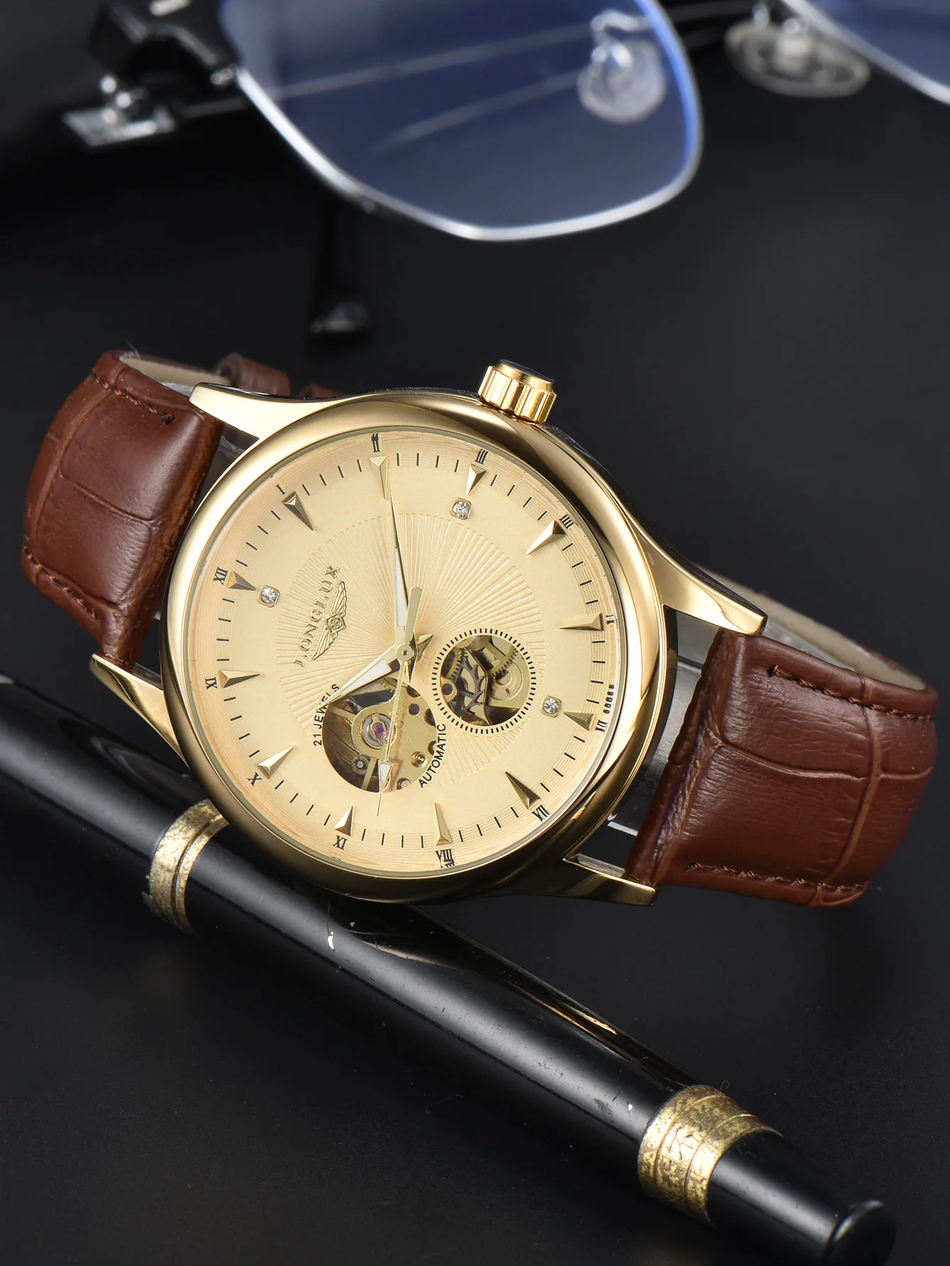 LONGLUX Automatisch Horloge El - Open Heart Watch recensie en prijs