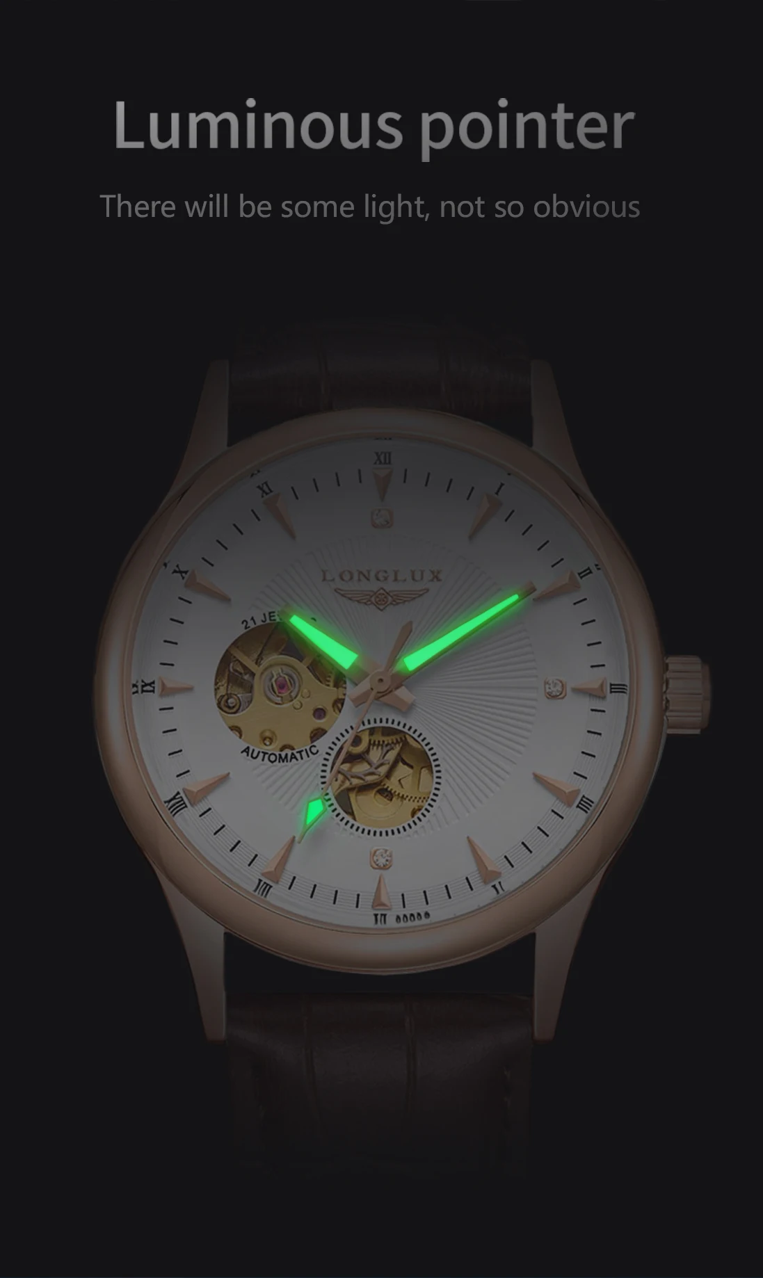 LONGLUX Automatisch Horloge El - Open Heart Watch recensie en prijs