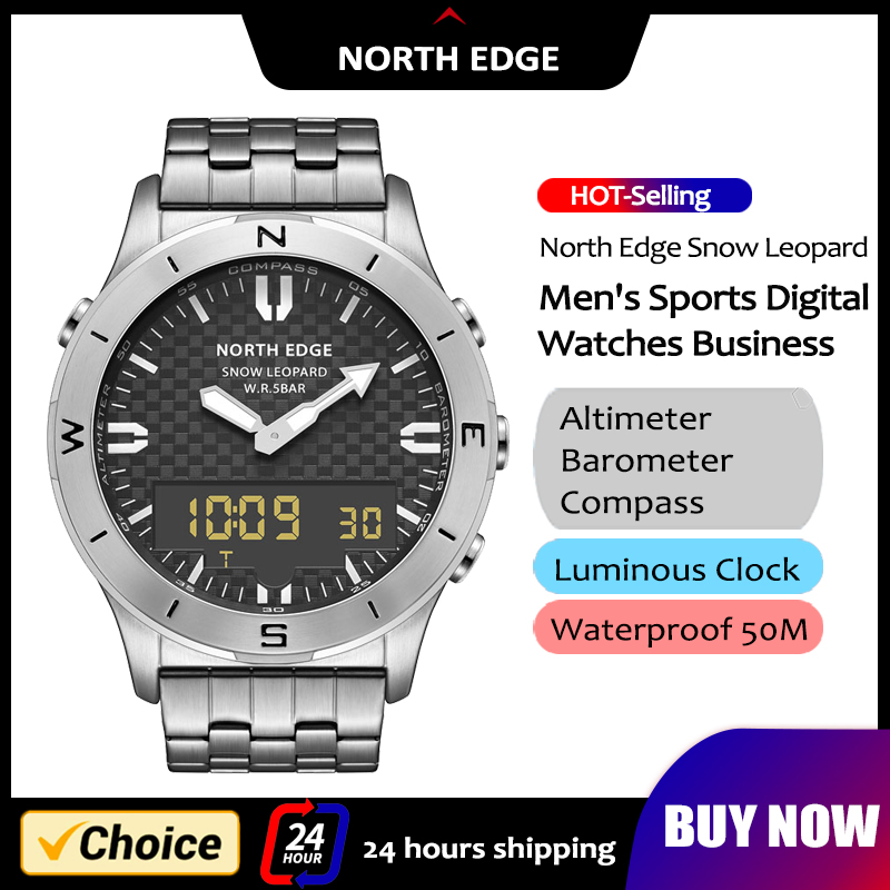 NORTH EDGE Heren Sport Digitaa - Compass Watch Luxury recensie en prijs
